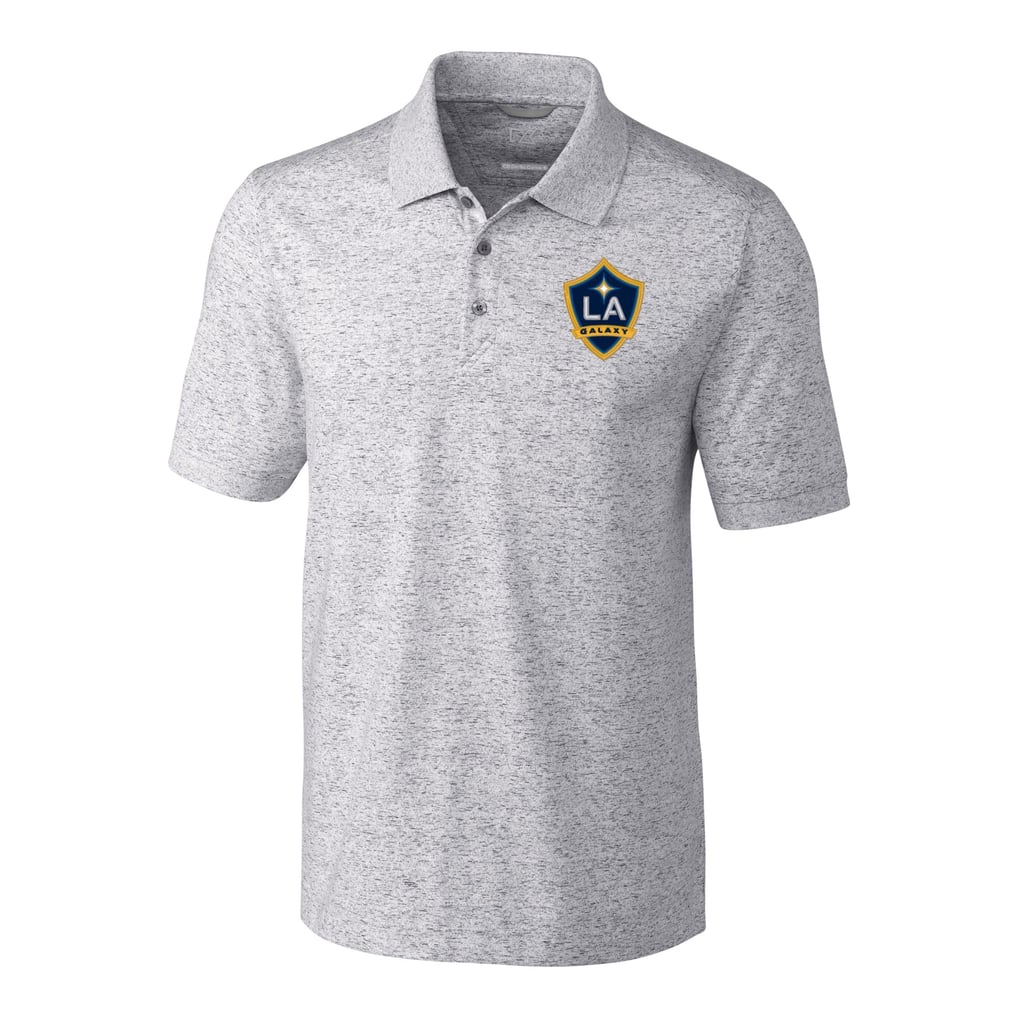  LA Galaxy Cutter & Buck Advantage Tri-Blend Space Dye Polo - Gray